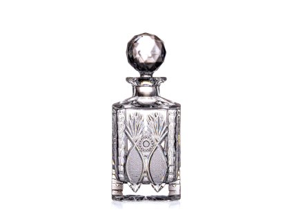 Bohemia Crystal Ručně broušená láhev na whisky, rum a pálenku Brilliant 800ml