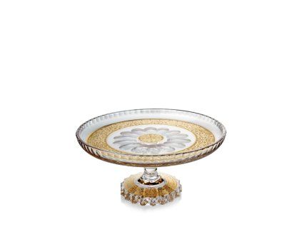 Bohemia Crystal broušený dortový talíř Romantic