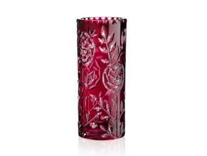 Bohemia Crystal Broušená váza Růže 260mm