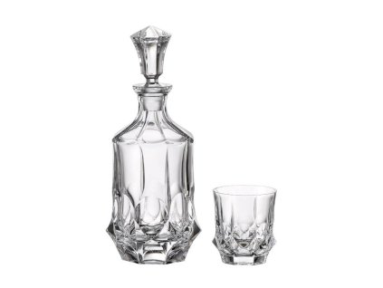 Bohemia Crystal Whisky set Soho (1 karafa + 6 sklenic)_