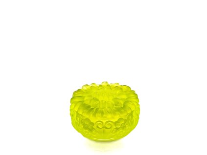 Bohemia Crystal Dóza s víčkem Slunečnice Uran