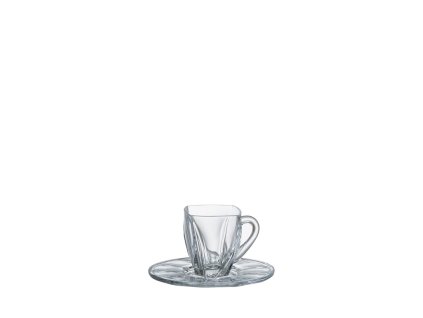 Bohemia Crystal set šálků s podšálkem Neptune