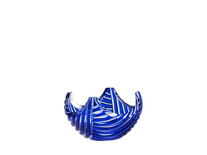 Bohemia Crystal Mísa Linum modrá 140mm