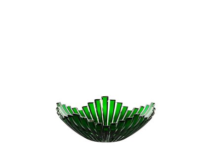 Bohemia Crystal Mísa Mikado zelená 230mm