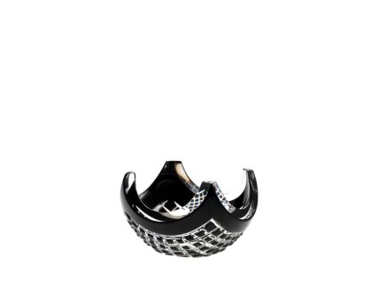 Bohemia Crystal Mísa Quadrus černá 140mm