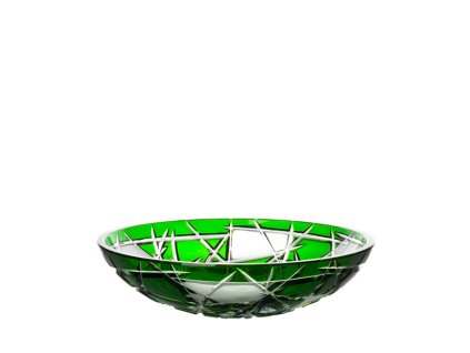 Bohemia Crystal Mísa Mars zelená 280mm