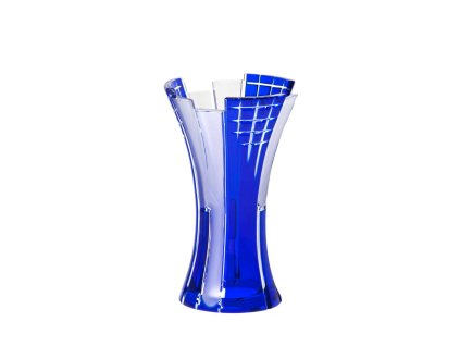 Bohemia Crystal Váza Metropolis modrá 230mm