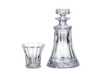Bohemia Crystal whisky set Wellington (set 1 karafa, + 2 sklenice)