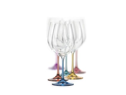 Bohemia Crystal Sklenice na bílé víno Spectrum 350 ml (set po 6 ks)