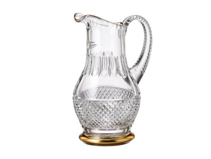 Bohemia Crystal Ručně broušený džbán Felicie Line Gold 1,3l