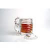 02 Bohemia Crystal dóza na med s víčkem dole
