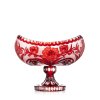 Bohemia Crystal Ručně broušená mísa Sakura Rubín 305mm