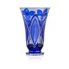 Bohemia Crystal Ručně broušená váza Sasanka Modrá 305
