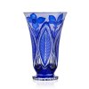Bohemia Crystal Ručně broušená váza Sasanka Modrá 305mm