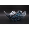 Bohemia Crystal Broušená mísa Linum 280mm azurová4