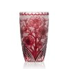 Bohemia Crystal Ručně broušená váza Sakura Rubín 305mm