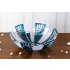 Bohemia Crystal Broušená mísa Metropolis 180mm azurová3