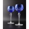 Bohemia Crystal Broušené sklenice na víno Tomy modrá 190 ml (set po 6 ks) 3