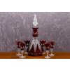 Bohemia Crystal Broušený set na likér Flowerbud (karafa + 6 sklenic)1