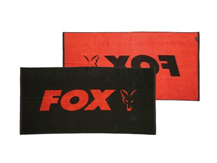 Osuška Fox Beach Towel Black/Orange