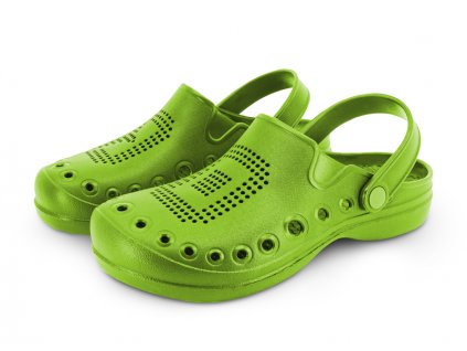 Pantofle Delphin Octo Limet. zelená 46