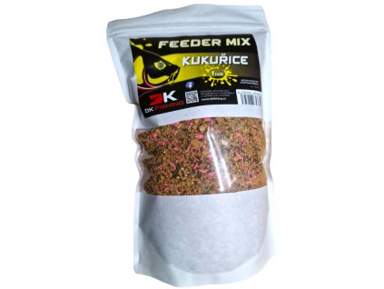 DK FISHING Feeder mix vlhčený 1kg Kukuři