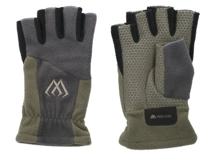 Rukavice Mikado Fleece Half Finger XL