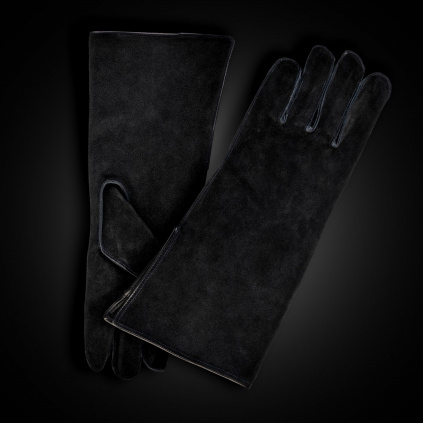 Kožené rukavice na grilování - Rezavá - BOHEMIA GLOVES