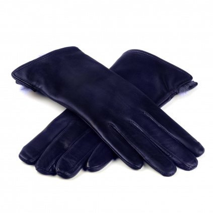 Dámské hřejivé rukavice s králičí podšívkou - Bordó - BOHEMIA GLOVES