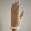 Společenské textilní rukavice s mašlí