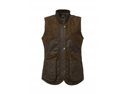 Vintage Shooting Vest Women Brown