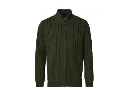 Svetr Chevalier Fjord Plated Wool Cardigan Green