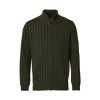 Svetr Chevalier Fjord Plated Wool Cardigan Green