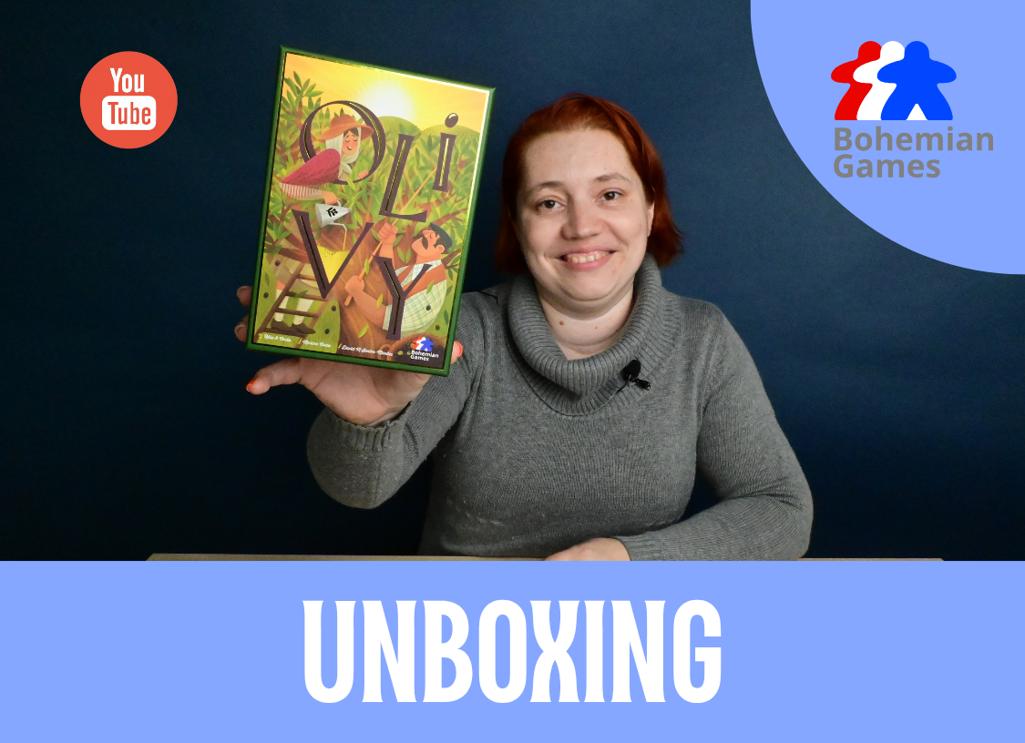 Olivy - unboxing skvělé deck-buildingové hry