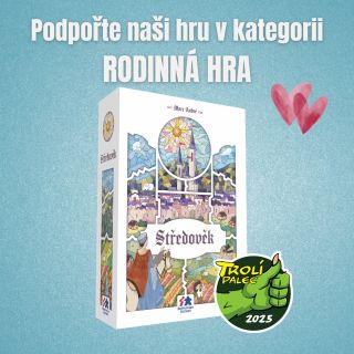 🎉 Máme obrovskou radost! Naše hra Středověk byla nominována mezi rodinné hry v anketě Trolí palec 2025, kterou každoročně...