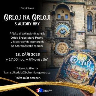 🎲 JEDINEČNÁ NABÍDKA PRO HRÁČE 🎲 Připravujeme komorní akci Orloj na Orloji, kdy si skvělé euro Orloj: Srdce staré Prahy...