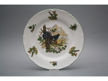 Talíř mělký 25cm Ofélie Tetřev na stromě FZL č. 1