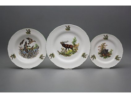 Talířová souprava Ofélie Myslivci 12dílná GZL č. 1