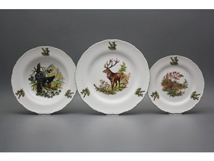 Talířová souprava Ofélie Myslivci 36dílná GZL č. 1