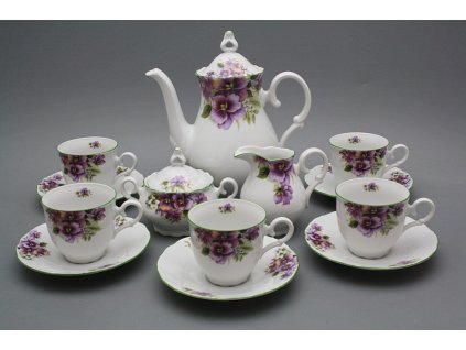 Kávová souprava Ofélie Macešky 15dílná ZL č. 1