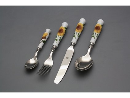 Souprava příborů Bohemia 1987 Slunečnice BB 4dílná č. 1