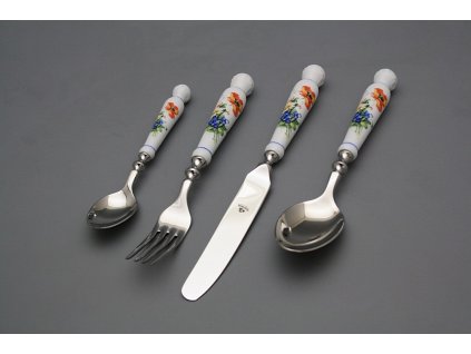 Souprava příborů Bohemia 1987 Polní kvítí AL 24dílná č. 1