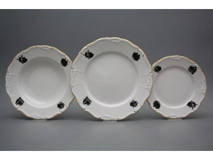 Talířová souprava Marie Louise Rokokové panenky 18dílná EGL č. 1