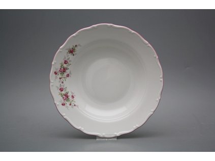 Talíř hluboký 23cm Ofélie Růžičky růžové HRL č. 1