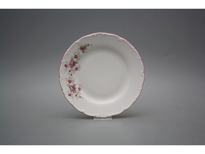 Talíř dezertní 19cm Ofélie Růžičky růžové HRL č. 1