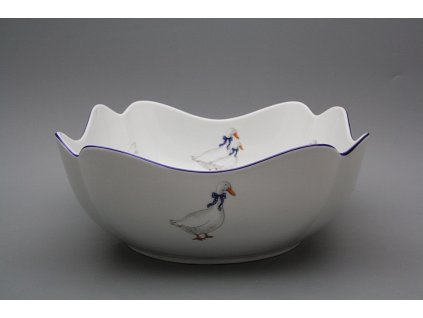 Mísa salátová 18cm čtyřhranná vysoká Rokoko Husy ML č. 1