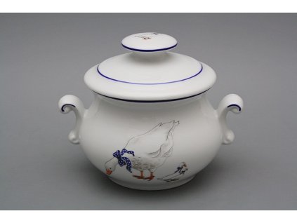 Zapékací hrnek s oušky a víčkem Husy ML č. 1