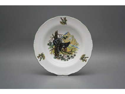 Talíř hluboký 23cm Ofélie Tetřev na stromě GZL č. 1