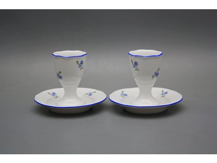 Kalíšek na vejce s podstavcem Rokoko Pomněnky Házenky AL č. 1