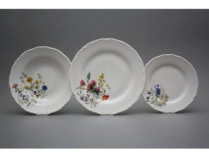 Talířová souprava Ofélie Kvetoucí louka 12dílná HBB č. 1